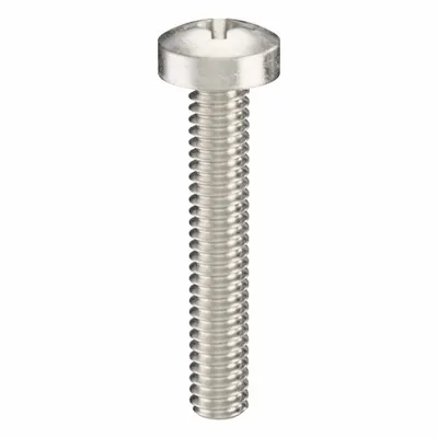 USA INDUSTRIALS Machine Screw: M2x0.40 Thread Size, 12 mm Lg, 18-8, Stainless Steel, Plain - Pan Head Machine Screws