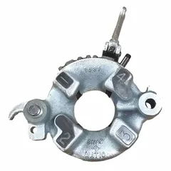 This Rothenberger machine die head is designed for cutting right-hand NPT threads on steel pipe from 1 in to 1 1/4 in. It features a Snap-O-Matic mechanism for quick die changes and is intended for use with Collins Series threading machines in industrial piping applications.