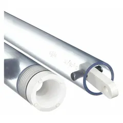 PVC Bailer, 36 in Overall Length, 1 5/8 in Overall Diameter