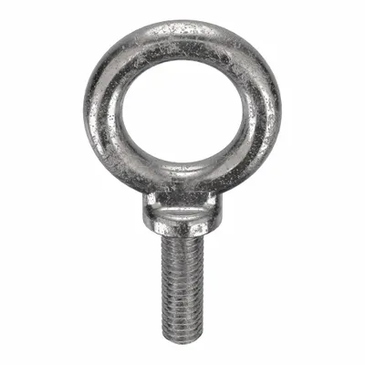 KEN FORGING Machinery Eye Bolt: With Shoulder, 316, Stainless Steel, Plain - Machinery Eye Bolts with Shoulder