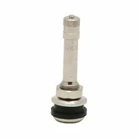 HALTEC Tire Valve: Clamp-In Valve, Clamp-In, 180° Valve Stem Angle, L-Shape, Std Bore Valve Size (MPN TV-416L)