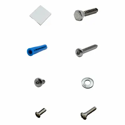HADRIAN Headrail Intermediate Kit Bracket: Stainless Steel - Brackets, Alcove Clips & Channels for Bathroom Partitions