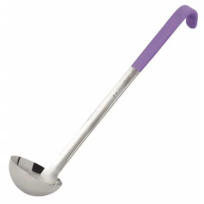 VOLLRATH Jacob's Pride Ladle, 4 oz, Stainless Steel, Purple, NSF Certified - Ladles