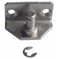 This stainless steel bracket is used for mounting gas springs in industrial equipment. It provides a secure pivot point for controlled lifting and lowering of panels, lids, or doors. The corrosion-resistant stainless steel construction suits demanding environments