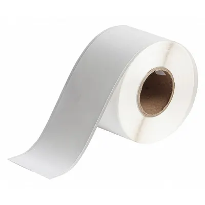 BRADY Continuous Label Stock: 2 1/4 in x 100 ft, Cryogenic Autoclavable Polypropylene - Brady Inkjet Continuous Label Rolls