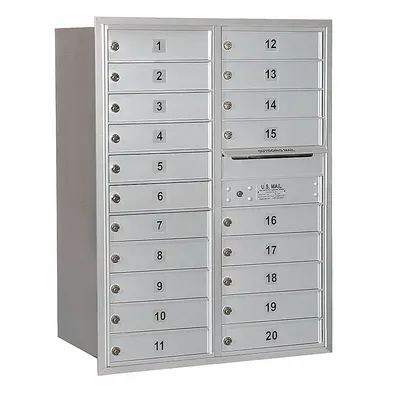 SALSBURY INDUSTRIES Mailbox: 4C, 20 Doors, Horizontal, 41 3/8 in H x 31 1/8 in W x 16 1/2 in D - Multi-Unit Mailboxes