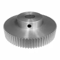 DAYTON Timing Pulley: Modified Curvilinear, Fixed, For GT Timing Belt Section, For 9 mm Belt Wd (MPN 120-2P09M6A10)
