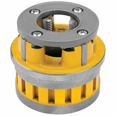 DEWALT Manual Threader Die Head: 12R, For 1 in Pipe, NPT, High Speed Steel - Die Heads for Handheld Pipe Threaders