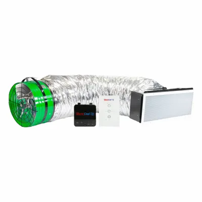 QUIETCOOL Whole House Fan: Ceiling Mount, 22 in Blade, 5,576 cfm Max., 2,788 sq ft Coverage - Ceiling-Mount Low Noise Whole House Fans