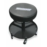 Creeper Seat: Std-Duty, Adjustable, 250 lb Max Load Capacity, 17 5/16 in to 21 5/16 in Ht Range