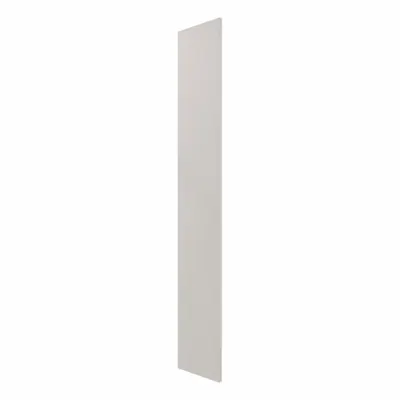 HADRIAN Pilaster: Solid Plastic HDPE, Plastic, Bone, 80 1/2 in Ht, 5 in Wd - Pilasters for Bathroom Partitions