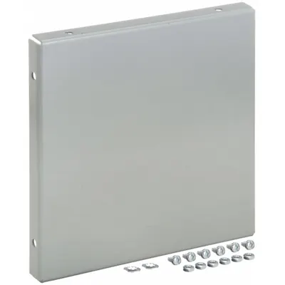HOFFMAN Wireway Closure Plate: 8 in Wd, 8 in Ht, 14 ga Gauge, 1, Without Knockouts - End Caps for Indoor Wireways
