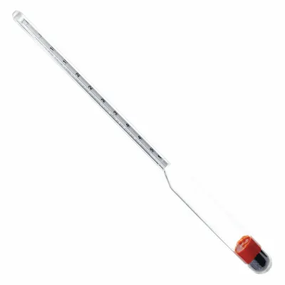 THERMCO Salt Brine Hydrometer: Salt Brine (Sodium Chloride) by Saturation, 0/100% Range - Salt Brine Hydrometers