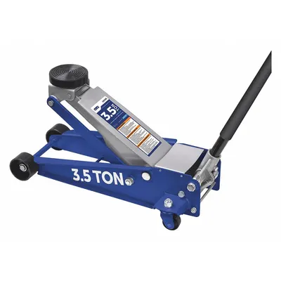 OTC Trolley Floor Jacks: Steel, Manual Handle, Mechanical, 3.5 ton Load Capacity