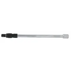 This 1/4" drive hand socket extension features a chrome finish and a locking mechanism to secure sockets. It extends the reach of a ratchet or torque wrench to access fasteners in confined spaces. Suitable for automotive repair, machinery maintenance, and general assembly tasks.