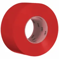 Floor Marking Tape: Liner-Less Tape, Solid, Red, 3 in x 108 ft, 33 mil Tape Thick, 3M, 4 PK (MPN 971)