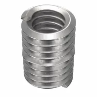 Free-running tangless helical insert for thread repair or reinforcement in metal components. #8-32 coarse thread, right-hand, 18-8 stainless steel with plain finish. Tensile strength 200,000 to 250,000 psi. Supplied in a 1,000-piece pack