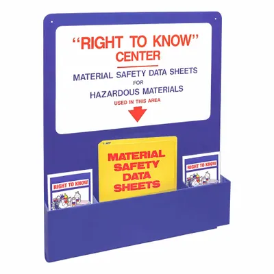 BRADY Information Center: Information Center, 30 in Overall Ht, 24 in Overall Wd - Safety