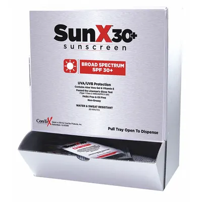 SUNX Sunscreen: 30 SPF, Lotion, 0.25 oz