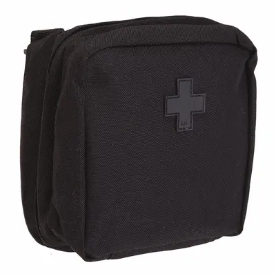5.11 TACTICAL Medical Pouch: Black, Nylon, 6 in x 6 1/4 in - Medical Pouches