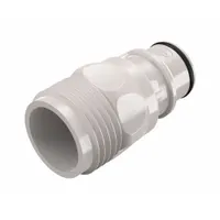 Quick Connection Coupling: Straight, 3/4 in Pipe Size, Quick-Disconnect Coupler x GHT, Polysulfone (MPN HFC241235GHT)