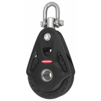 APPROVED VENDOR Pulley Block: Swivel, Pulling, 7,150 lb Working Load Limit, Fibrous Rope, Shackle (MPN RF104100)