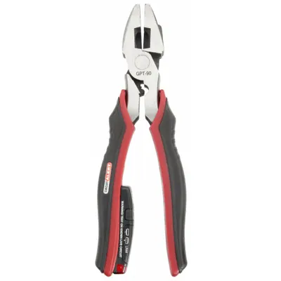 GARDNER BENDER Voltage Sensing Plier: Curved, 9 in Overall Lg, 1 1/2 in Jaw Lg, 1 1/4 in Jaw Wd - Voltage-Sensing Lineman's Pliers