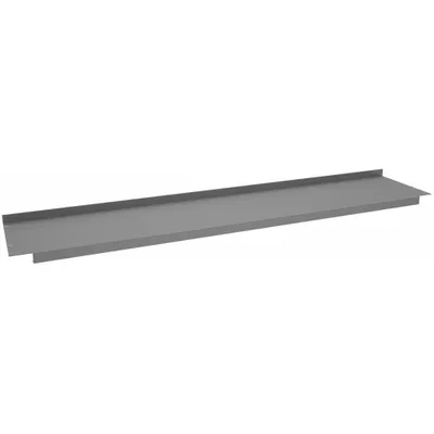 TENNSCO Lower Shelf: 72 in Overall Wd, 14 in Overall Dp, Gray, Steel - Shelves for Workbenches