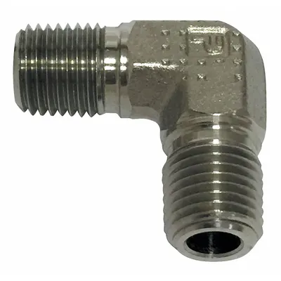 PARKER Hydraulic Hose Adapter: 1/2 in x 1/2 in Fitting Size, Male x Male, NPTF x NPTF - NPTF-to-NPTF Steel Hydraulic Hose Adapters