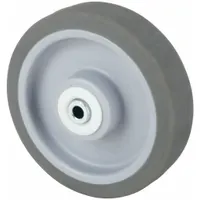 APPROVED VENDOR Caster Wheel: 6 in Wheel Dia., 1 1/2 in Wheel Wd, Rubber, 300 lb Load Rating, Gray
