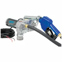 GPI Electric Drum Pump: 12 V DC, 1/5 hp HP, 15 gpm Max. Flow Rate, Pump with Hose & Nozzle, Aluminum (MPN M-150S-AU)
