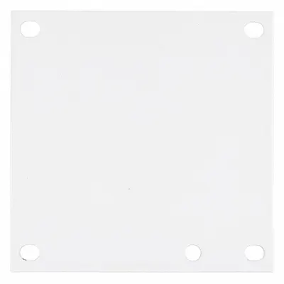 WIEGMANN Interior Panel: Back Panel Panel, 4 in Overall Ht, 4 in Overall Wd, Steel - Interior Mounting Panels