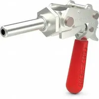 DE-STA-CO Straight Line Clamp: Through-Hole Base Mounting, Locking Horizontal Handle, 2.61 in Arm Lg (MPN 624-R)