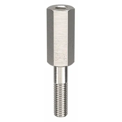 OEM Aluminum Male x Female Standoff, Hex, Plain, 1 1/4 in Lg, 5/16 in Hex Wd, 10 PK - Aluminum Male x Female Standoffs