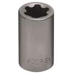 This 1/2" drive Torx Plus hand socket features an EP20 socket size with a 6-point design. It is suitable for use in hazardous environments where sparking must be avoided, such as in maintenance and assembly tasks on Torx Plus fasteners. The socket has a rust-resistant finish.