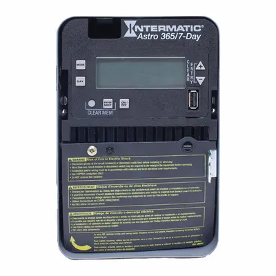 INTERMATIC Electronic Timer: 7 day, Astronomic, 120-277V AC, SPDT - Digital Timer Switches