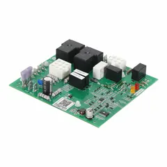Furnace control board for managing ignition sequencing, blower timing, and safety functions. Used as a replacement part in residential and light commercial HVAC systems to restore proper furnace operation.