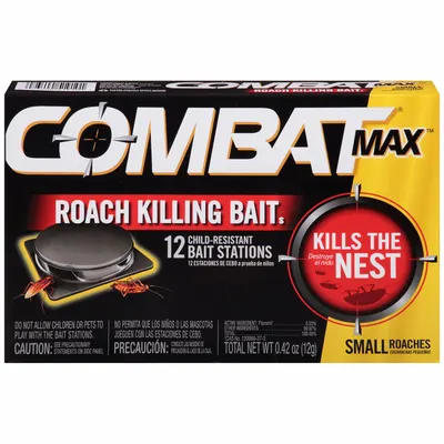 COMBAT Roach Bait: For Use On Crawling Insects, Bait Box Trap, Indoor Use - Crawling Insect Traps