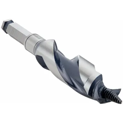 BOSCH Hybrid Drill Bit: 1 in Drill Bit Size, 7 1/2 in Overall Lg, Straight Shank - Hybrid Spur & Ship Auger Drill Bits