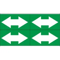 Pipe Marker: Green, White, 7 in Wd, Vinyl, 7 in Roll Wd, 1 1/8 in Lg (MPN 93258)