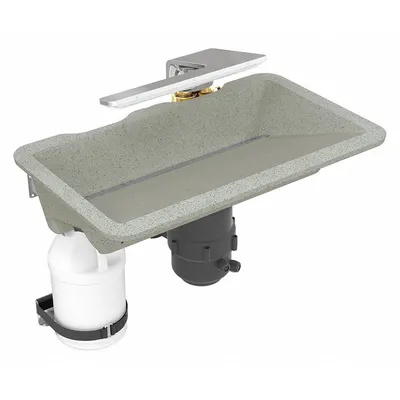 BRADLEY Bathroom Sink Kit: Mojave, Evervo, 24 in Overall Lg, 14 1/2 in Overall Wd - Undermount Bathroom Sinks with Faucets