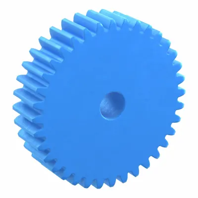 KHK GEARS Hubless Spur Gear: Module m 2.5, 36 Teeth, 15 mm Bore Dia, Nylon, 20° Pressure Angle - Hubless Metric Spur Gears