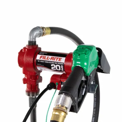 FILL-RITE Electric Drum Pump: 12 V DC, 1/4 hp HP, 20 gpm Max. Flow Rate - Bung-Mount DC-Powered Fuel Transfer Pumps