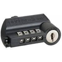 Cam Locks: Combo Cam Lock, Zinc Die-Cast, Chrome-Plated, 1 15/16 in Straight Cam Lg (MPN D8031-MKKD-19)