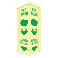 Safety Sign: Aluminum, Mounting Holes Sign Mounting, 18 in x 8 in x 3 in Nominal Sign Size (MPN LCVB-0046-GA_4x18)