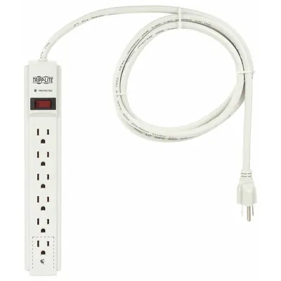 TRIPP LITE Outlet Strip: 6 Outlets, 6 ft Cord Lg, 790 J Rated Energy, 15 A Current - General Purpose Surge Protectors