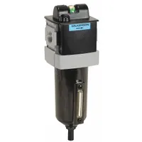 WILKERSON Compressed Air Filter: Activated Carbon, 3/4 in NPT, 0.5 micron, 98 cfm, Metal Bowl, A28 (MPN A28-06-BL00B)
