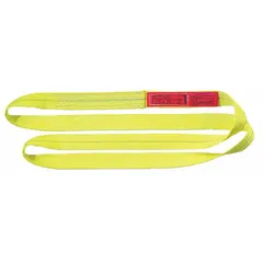 This LIFT-ALL endless web sling is a Type 5 light-use polyester sling with 2 plies. It has a 3 ft sling length and 1 in sling width, with a standard tag for identification. Suitable for light-duty lifting and rigging in industrial settings such as manufacturing, warehousing, and construction.