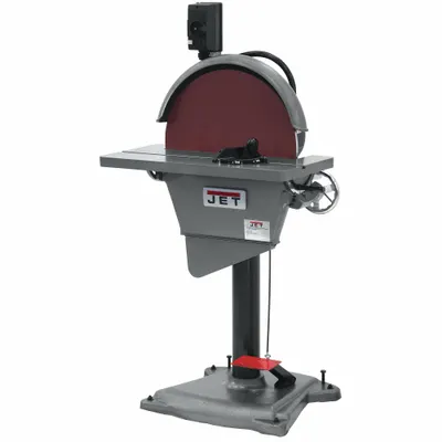 JET Disc Sander: For Metal, 440V, Three-Phase, 3 hp, 20 in Dia, Floor Standing - Floor Standing Disc Machines