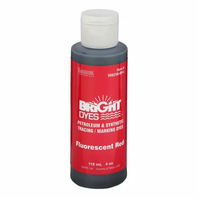 KINGSCOTE Water Tracing Dye, Red, 506250-RF4 - Tracer Dye Liquids